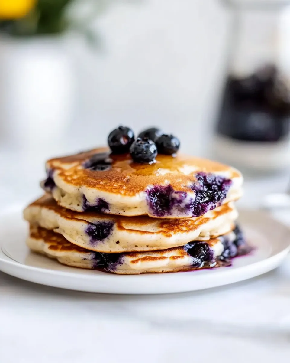 Classic Buttermilk Blueberry Pancakes image