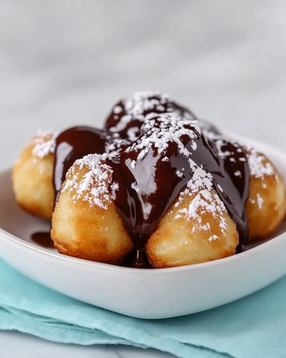 Classic Buuelos with Warm Chocolate Sauce image