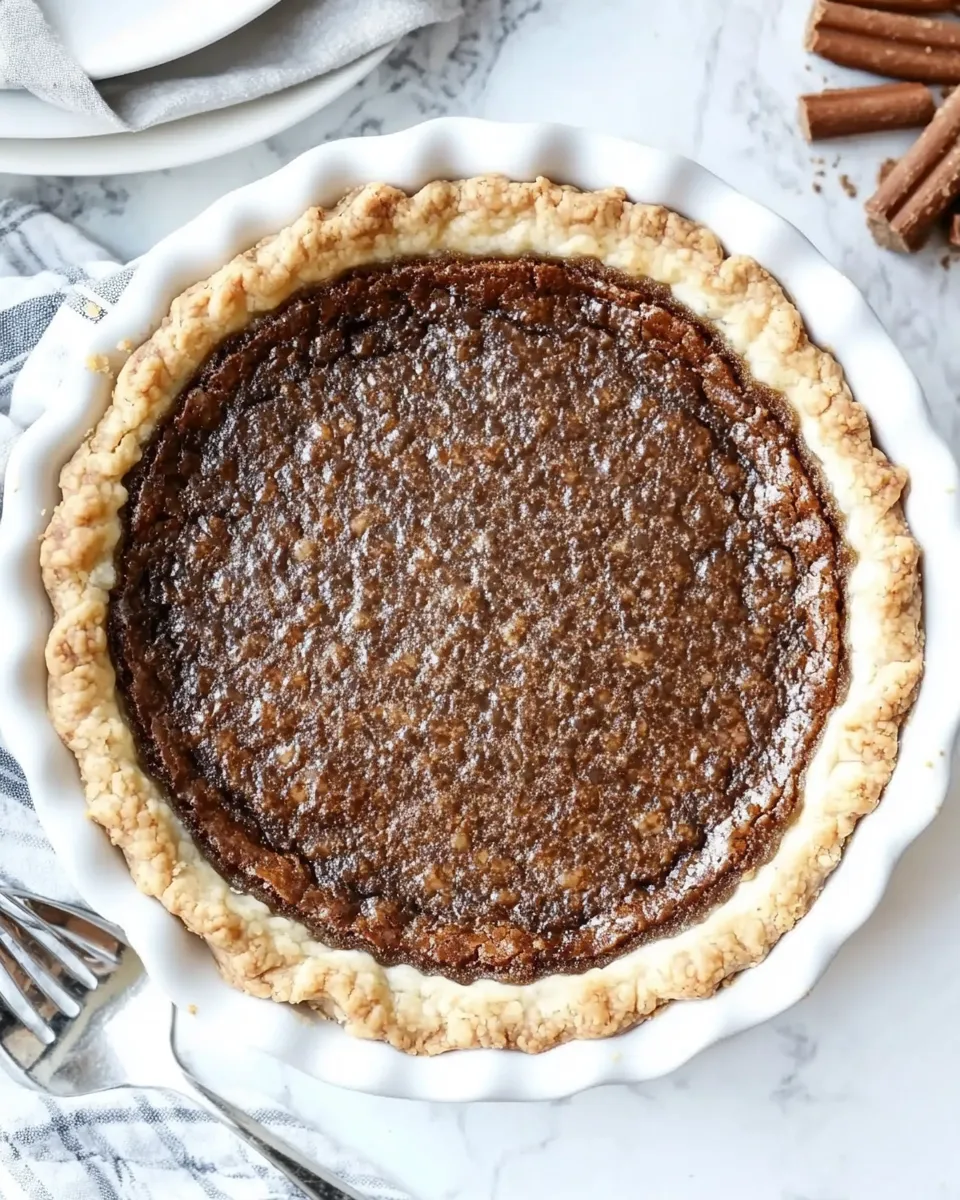 Classic CHOCOLATE CHESS PIE image