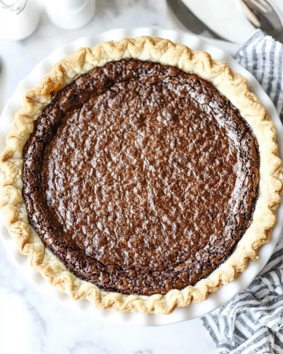 Easy CHOCOLATE CHESS PIE picture