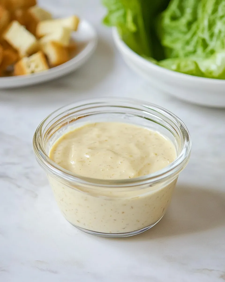 Delicious Caesar Dressing Recipe shot