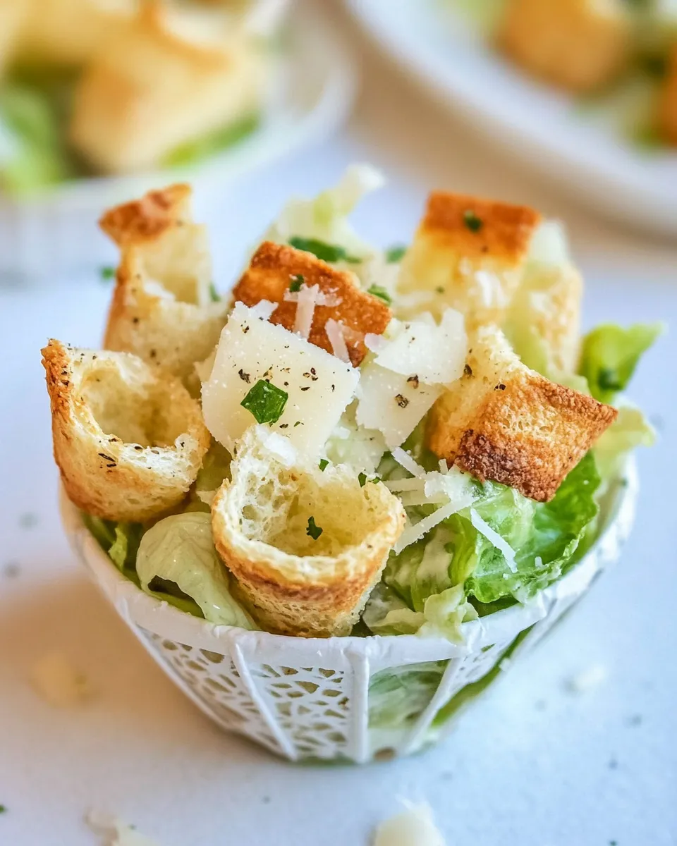 Easy Caesar Salad Cups picture