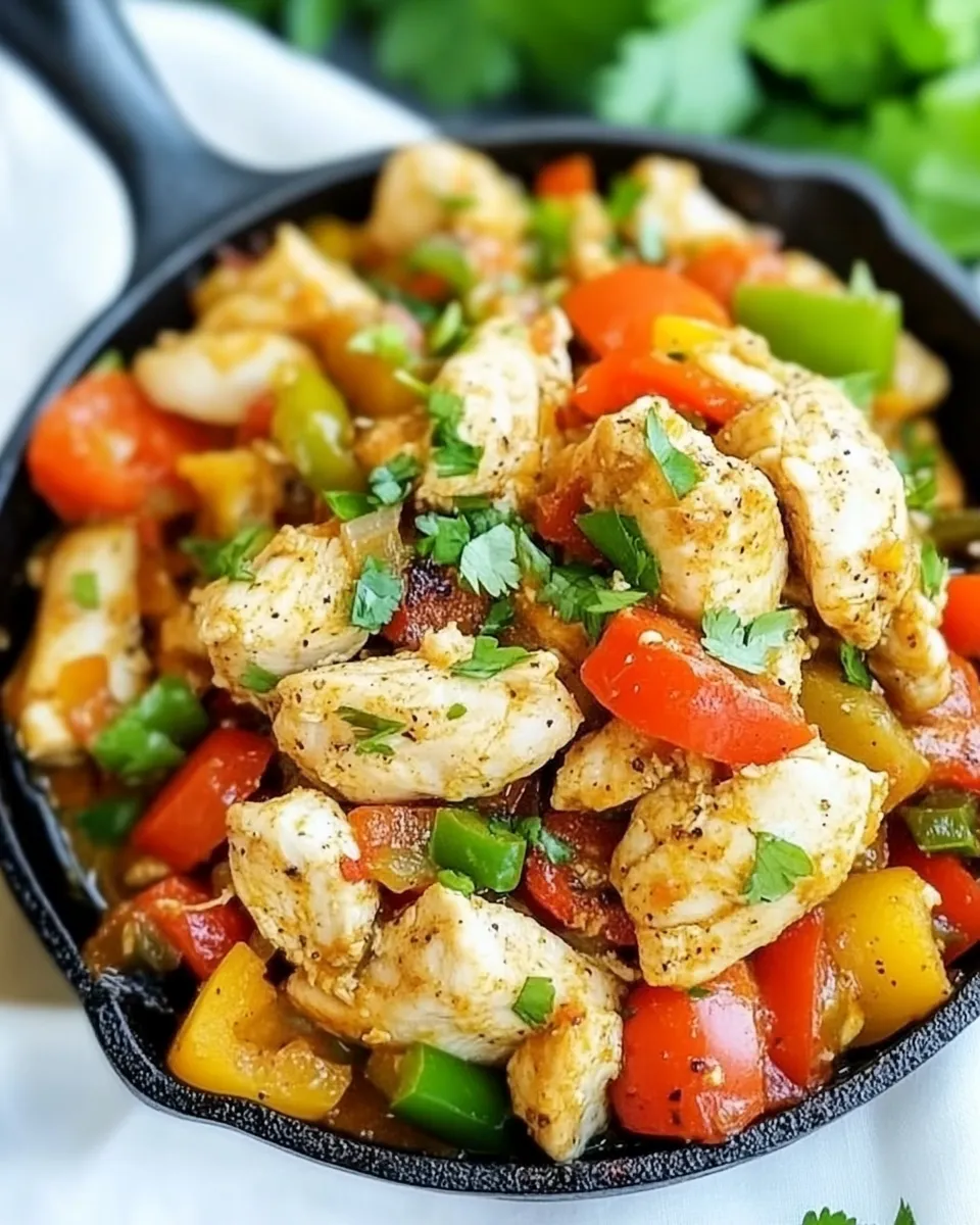 Delicious Cajun Chicken Skillet shot