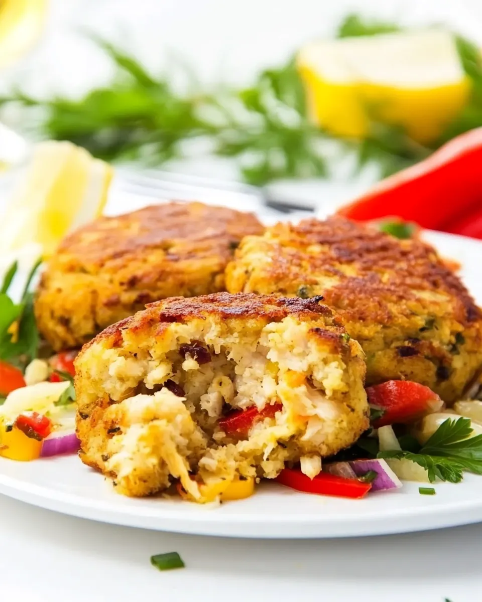 Delicious Cajun Salmon Cakes shot