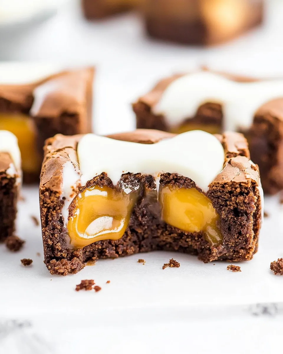 Classic Caramel Stuffed Brownie Bites image