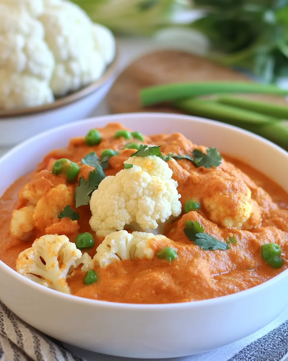 Delicious Cauliflower Coconut Masala shot