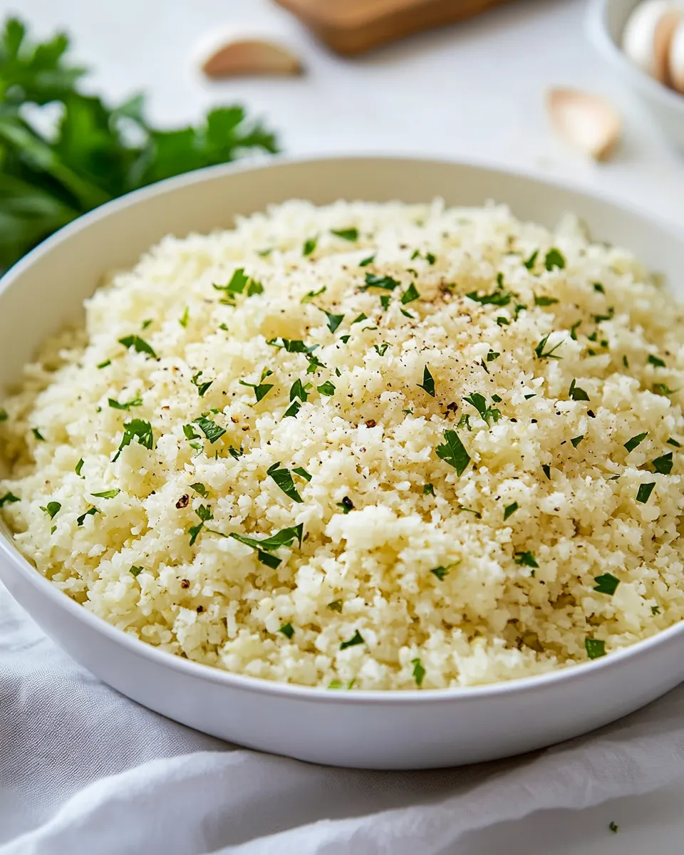 Easy Cauliflower Rice with Garlic and Parmesan picture