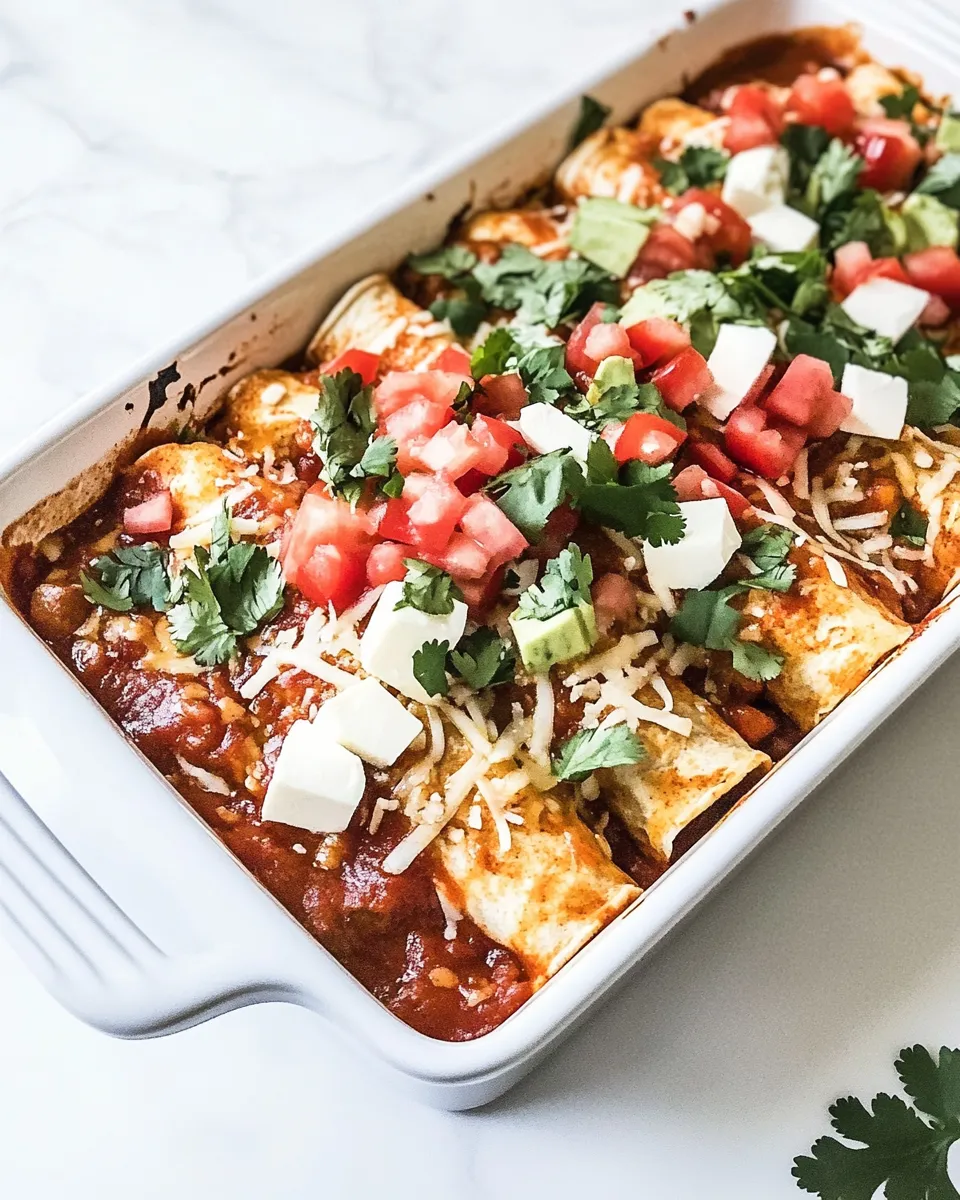 Delicious Cheese Enchiladas shot