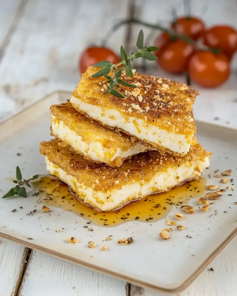Homemade Cheese Saganaki: Fried Feta Cheese photo