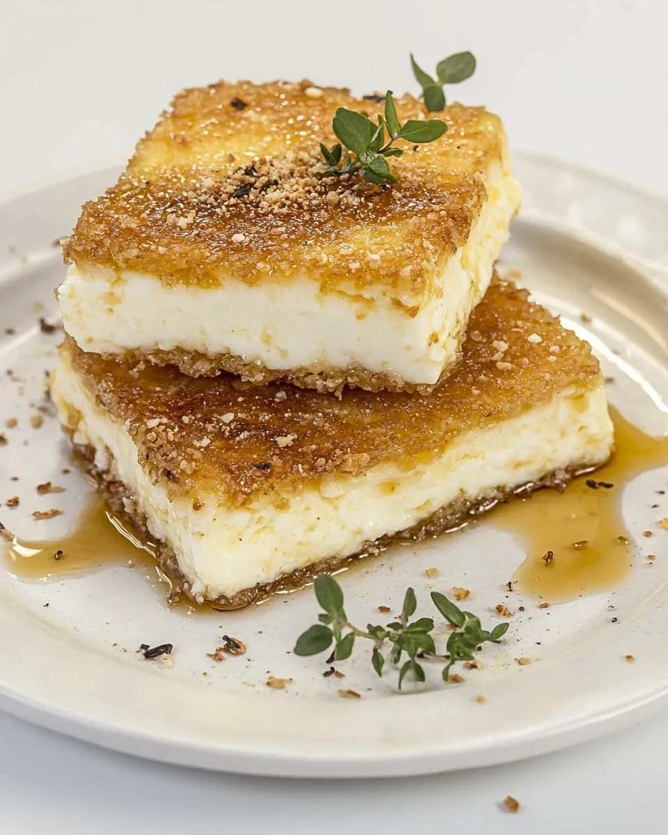 Classic Cheese Saganaki: Fried Feta Cheese image