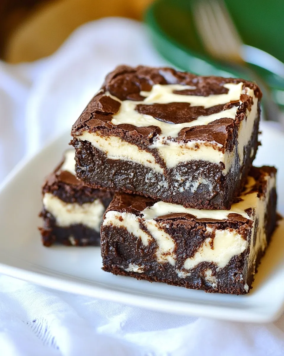 Delicious Cheesecake Brownies With Irish Cream shot
