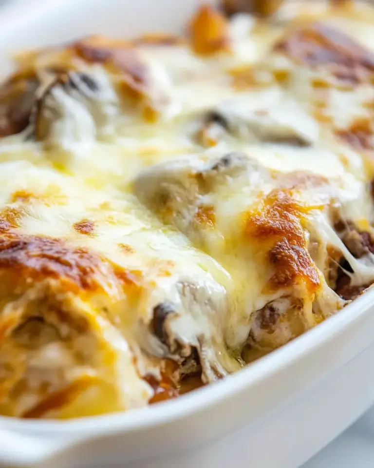 Homemade Cheesy Chicken with Mushrooms photo