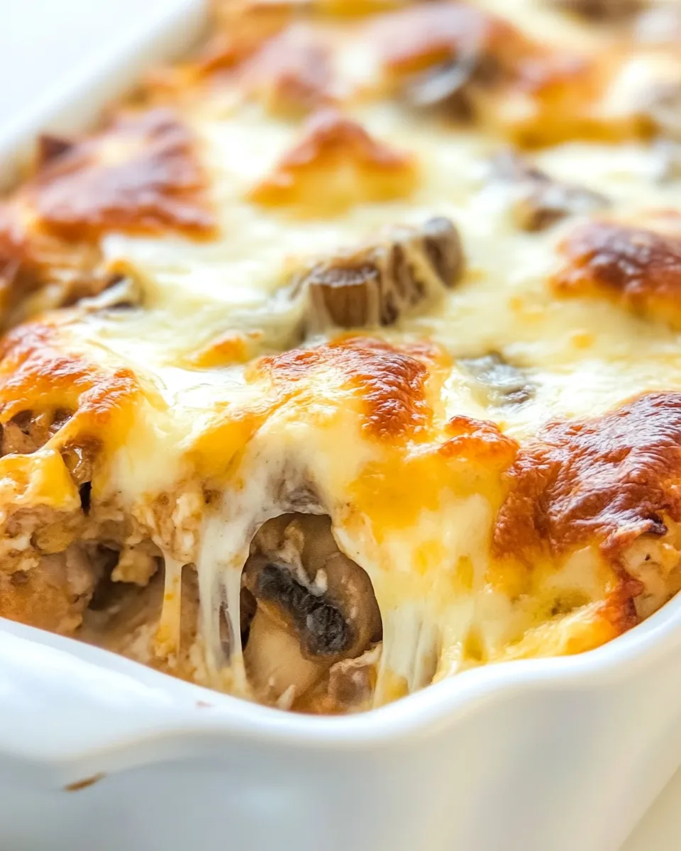 Easy Cheesy Chicken with Mushrooms recipe photo