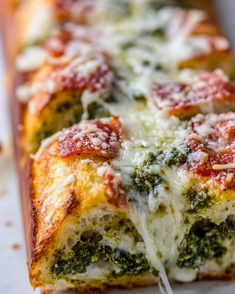 Easy Cheesy Pesto Garlic Bread picture