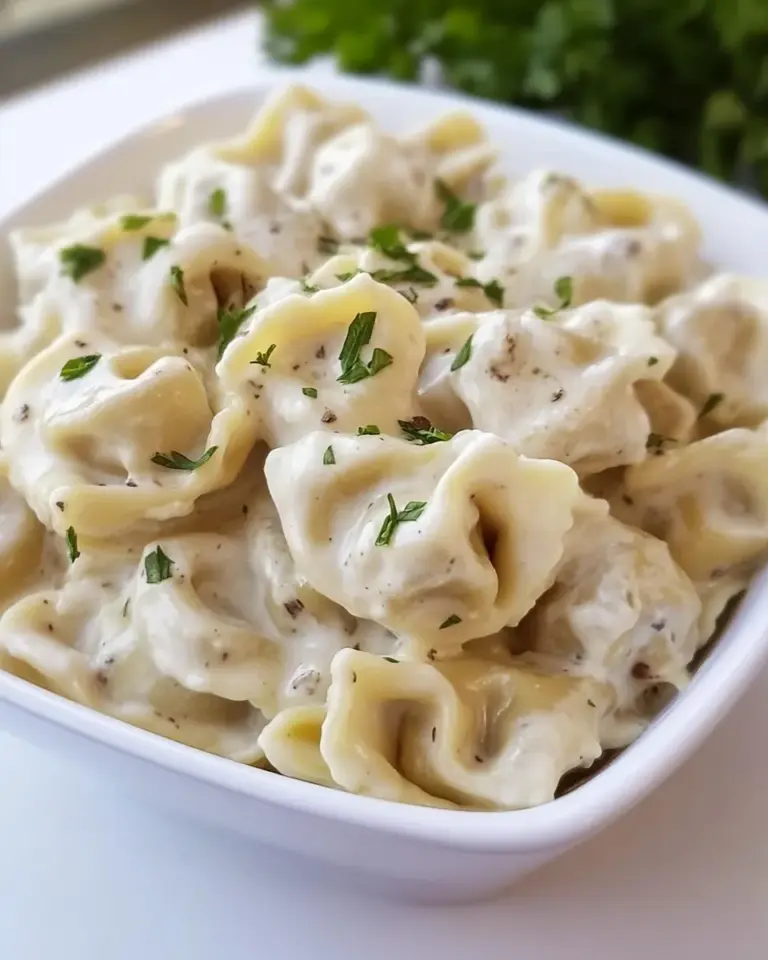 Homemade Cheesy Tortellini Pasta photo