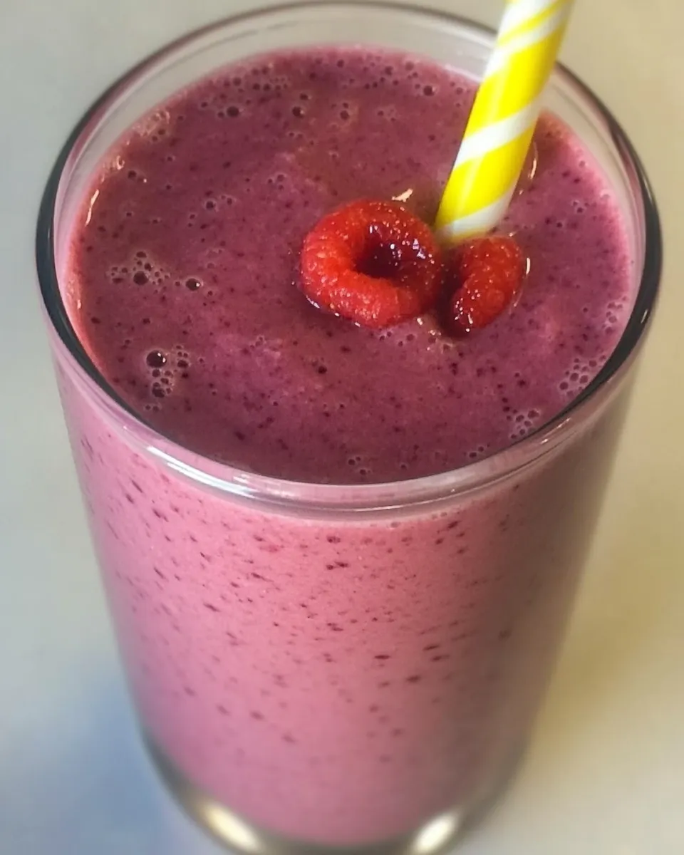 Delicious Cherry Spinach Smoothie shot