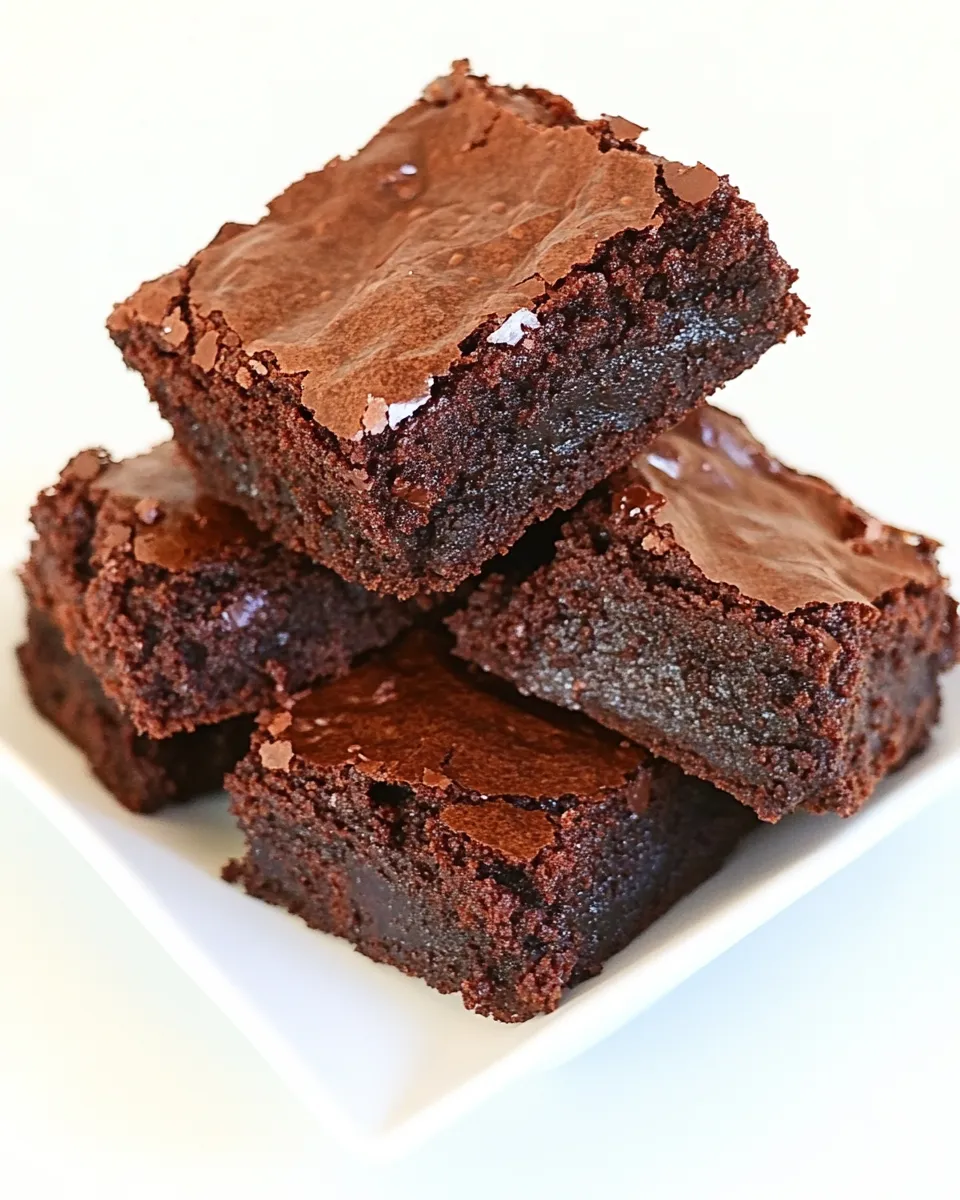 Classic Chewy, Fudgy Triple-Chocolate Brownies image