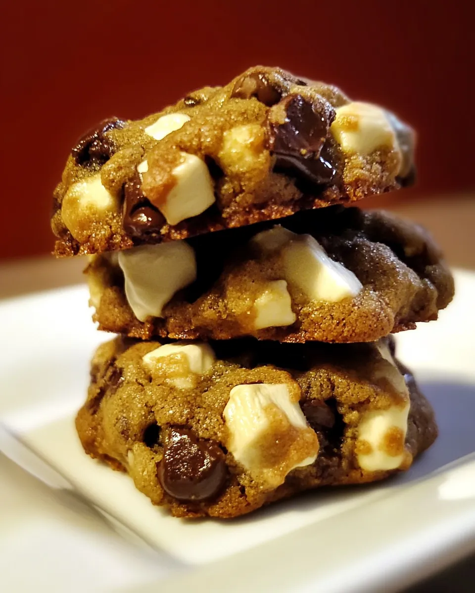 Delicious Chewy Smores Cookies shot