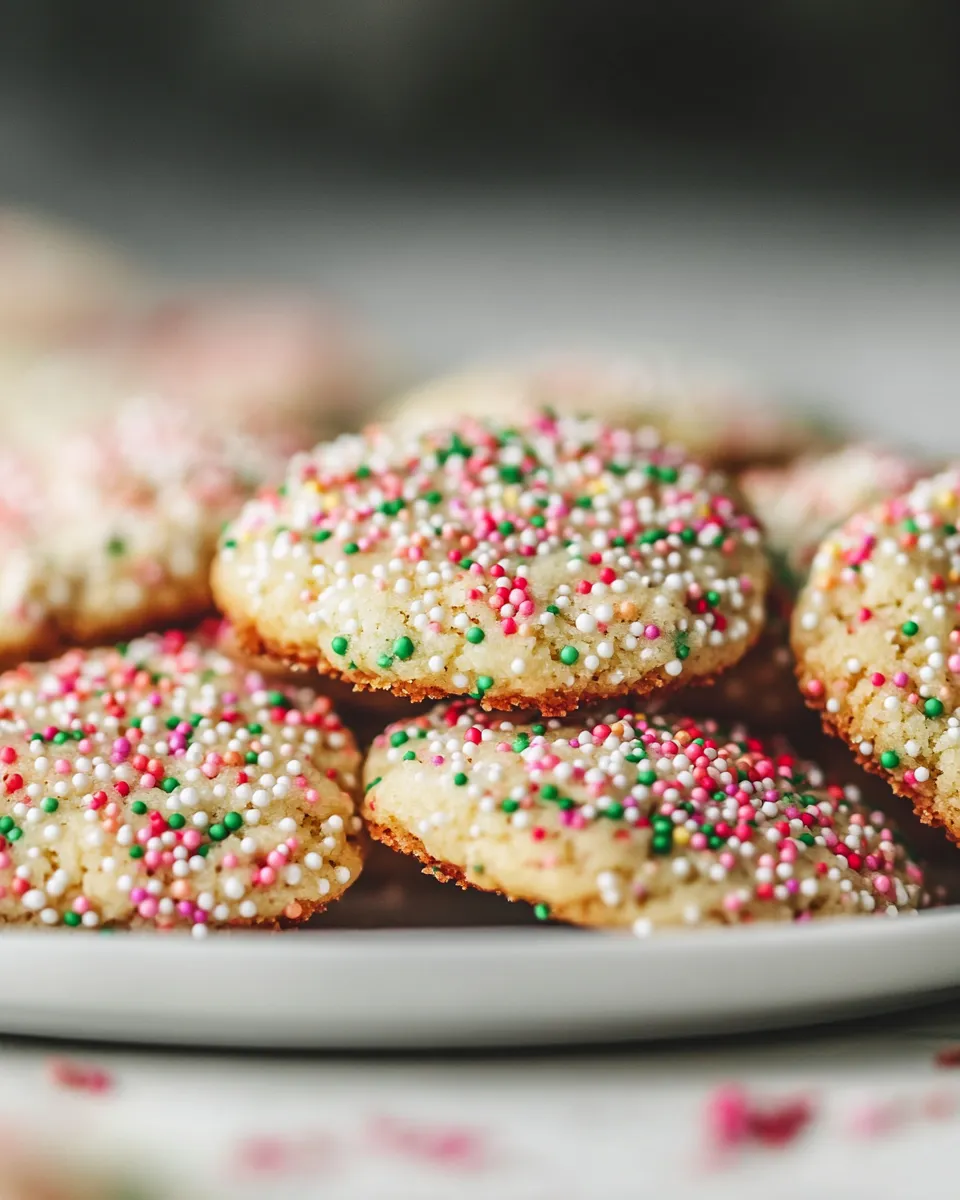 Savory Chewy Sprinkle Cookies. dish image