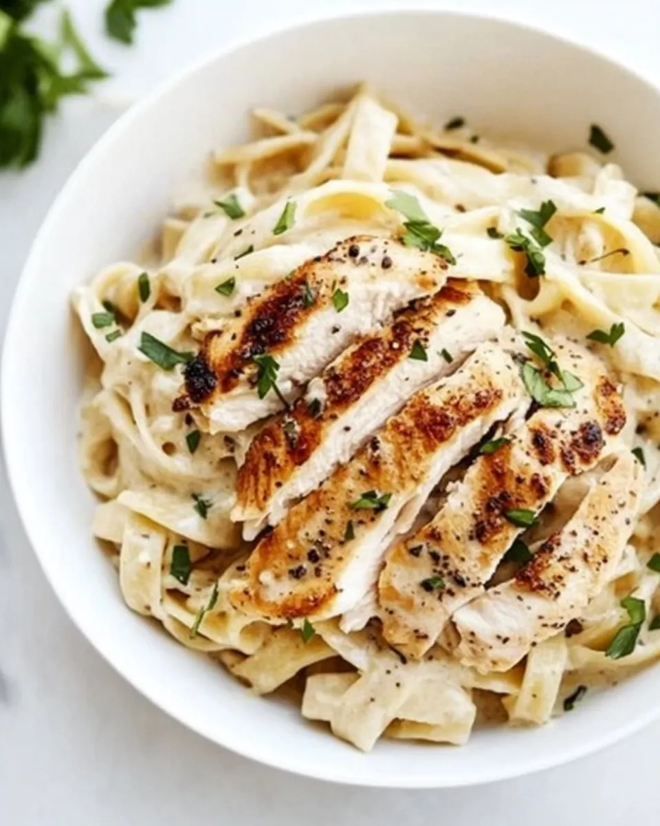 Homemade Chicken Alfredo recipe image