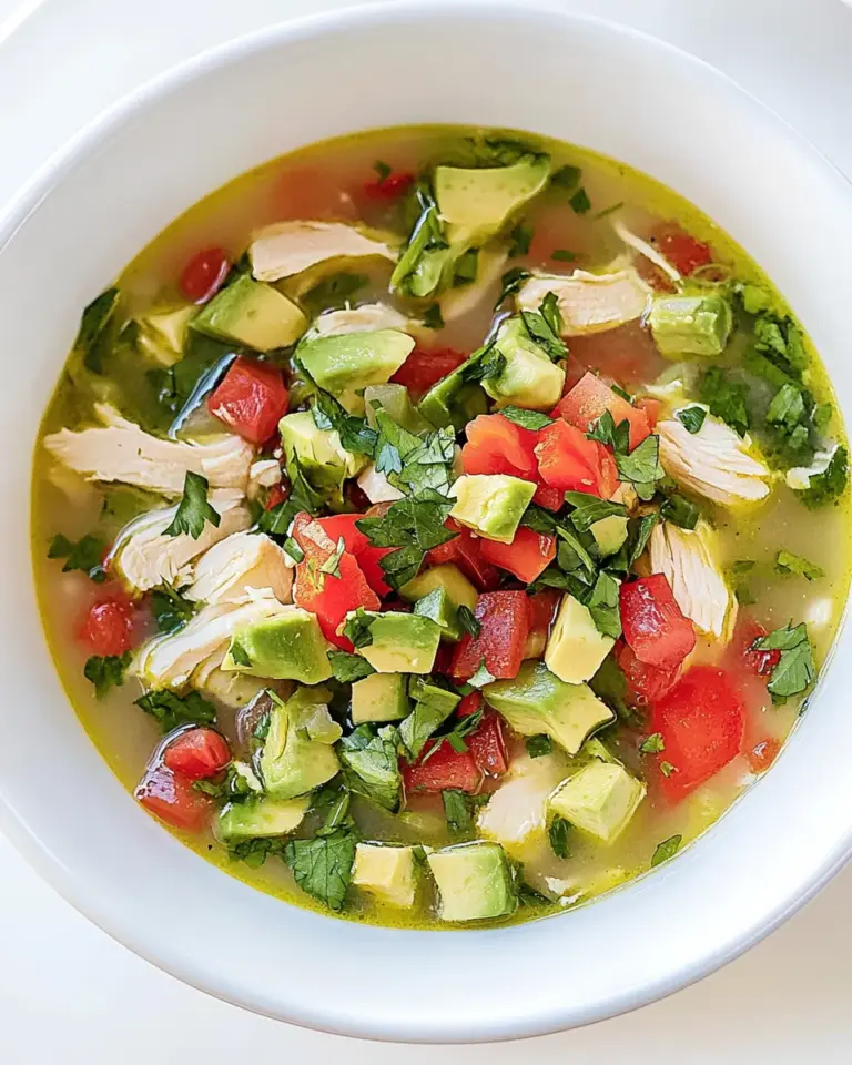 Homemade Chicken Avocado Soup photo