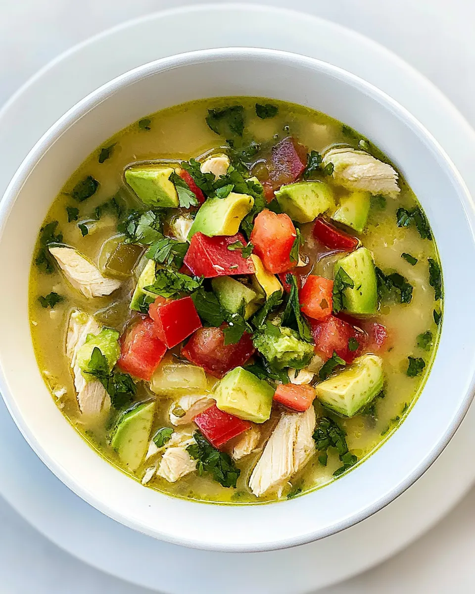 Easy Chicken Avocado Soup recipe photo
