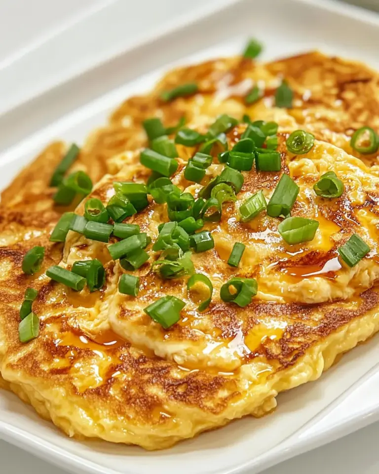 Homemade Chicken Egg Foo Young photo