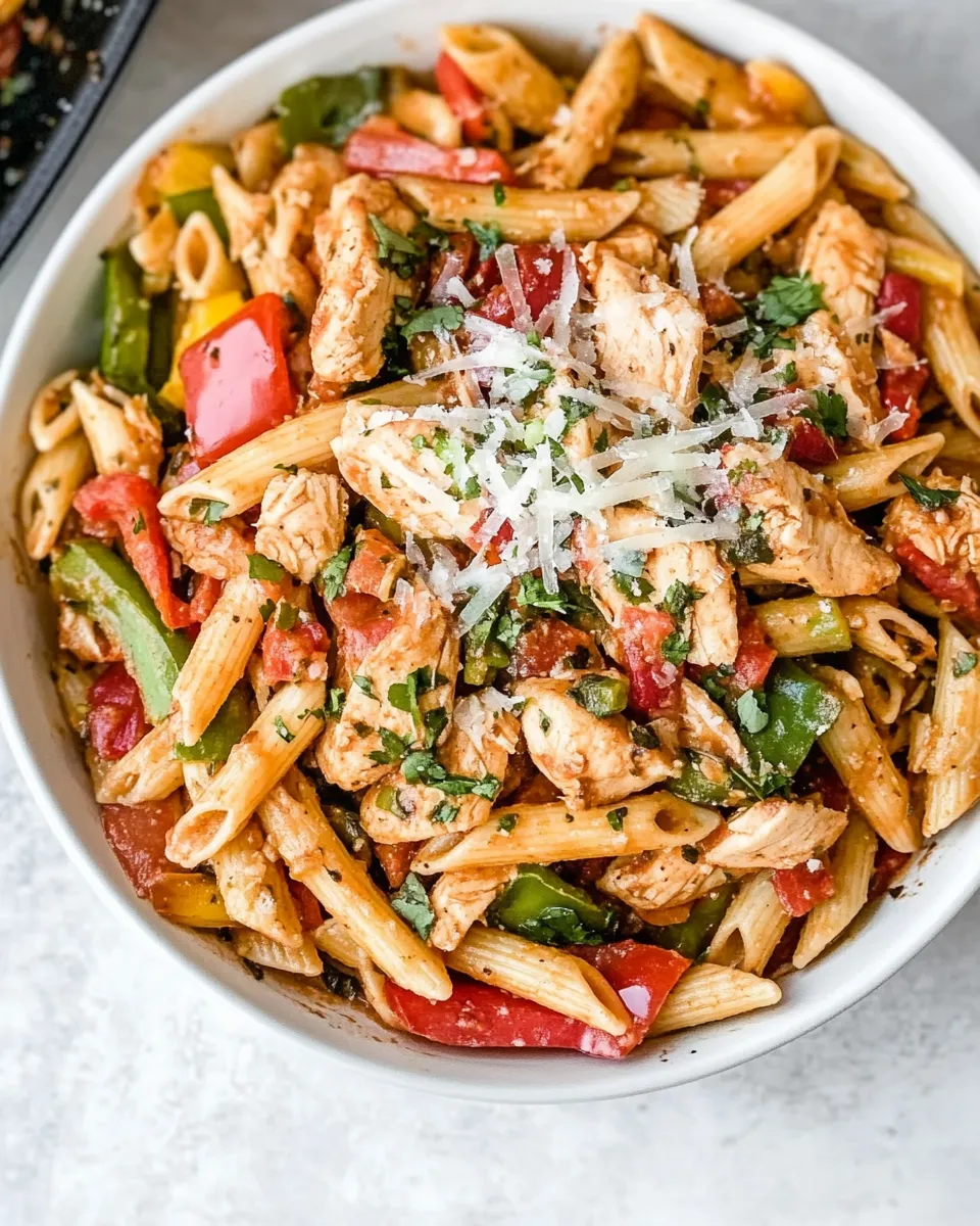 Easy Chicken Fajita Pasta picture