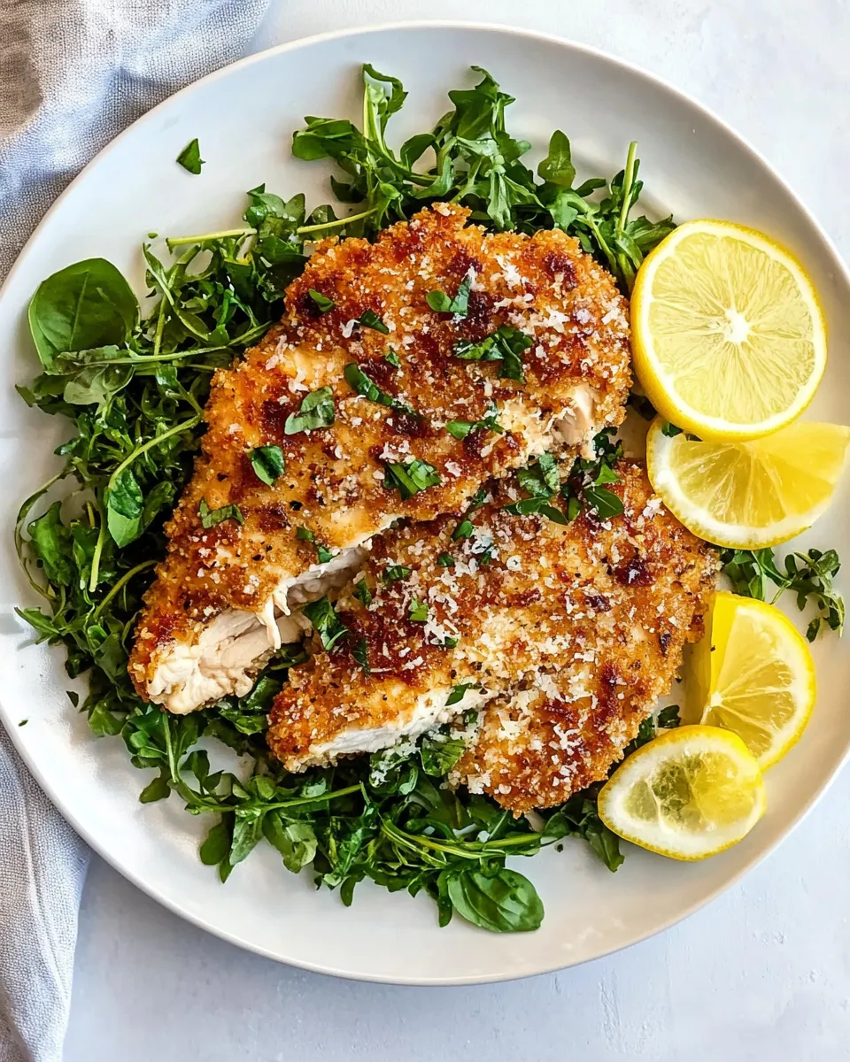 Delicious Chicken Milanese shot