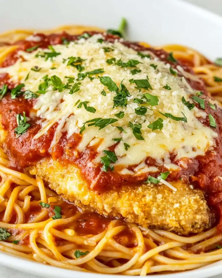 Homemade Chicken Parmesan and Spaghetti Marinara photo