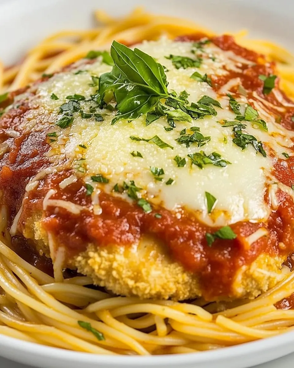 Classic Chicken Parmesan and Spaghetti Marinara image