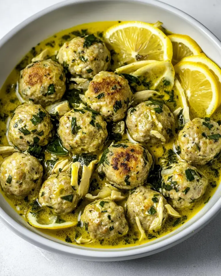 Homemade Chicken Piccata Meatballs photo
