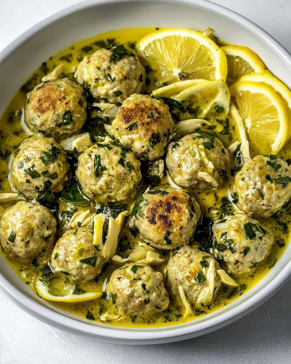 Homemade Chicken Piccata Meatballs photo