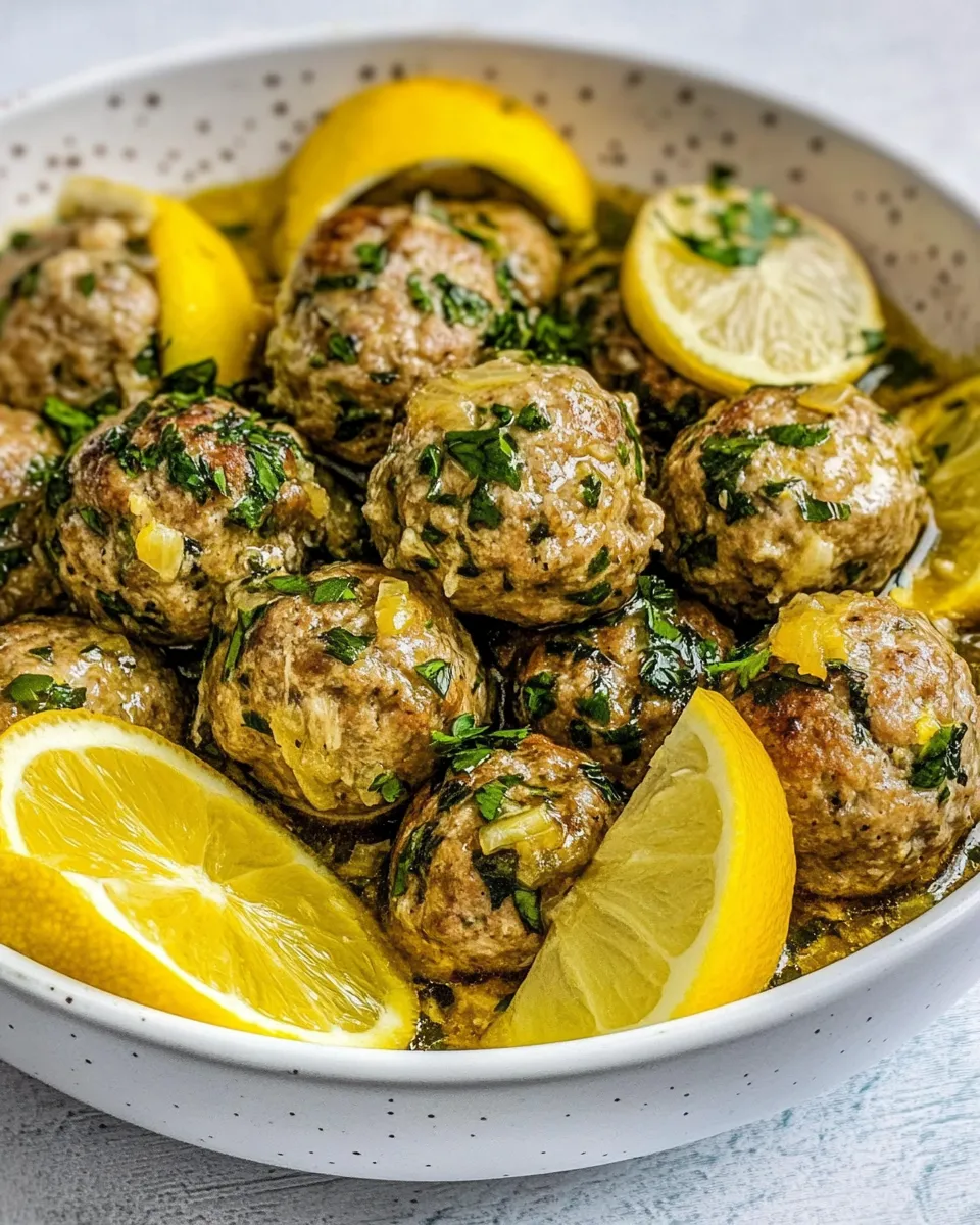 Classic Chicken Piccata Meatballs image