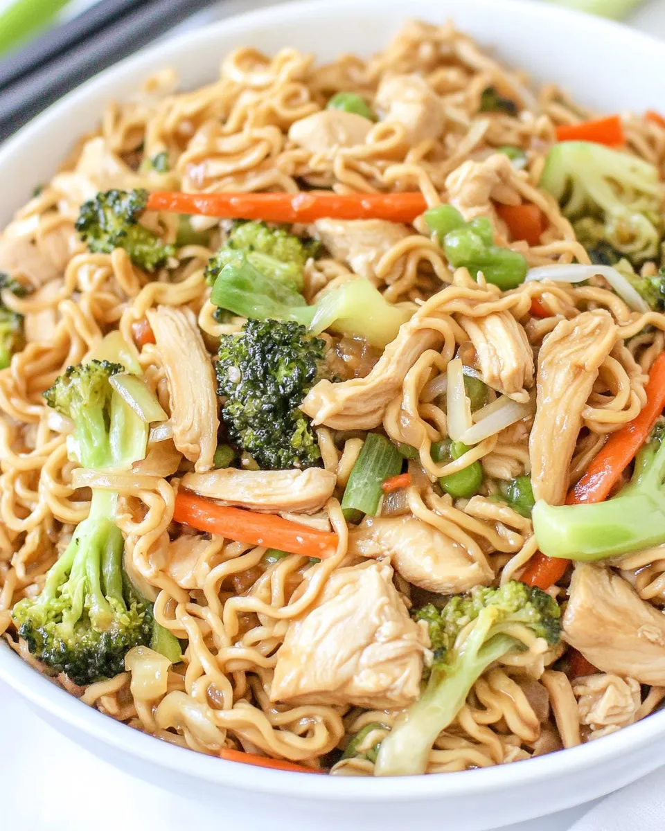 Homemade Chicken Ramen Stir-Fry image
