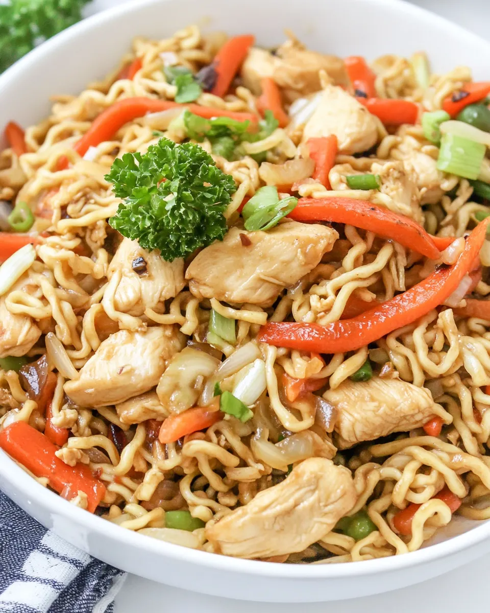Delicious Chicken Ramen Stir-Fry picture