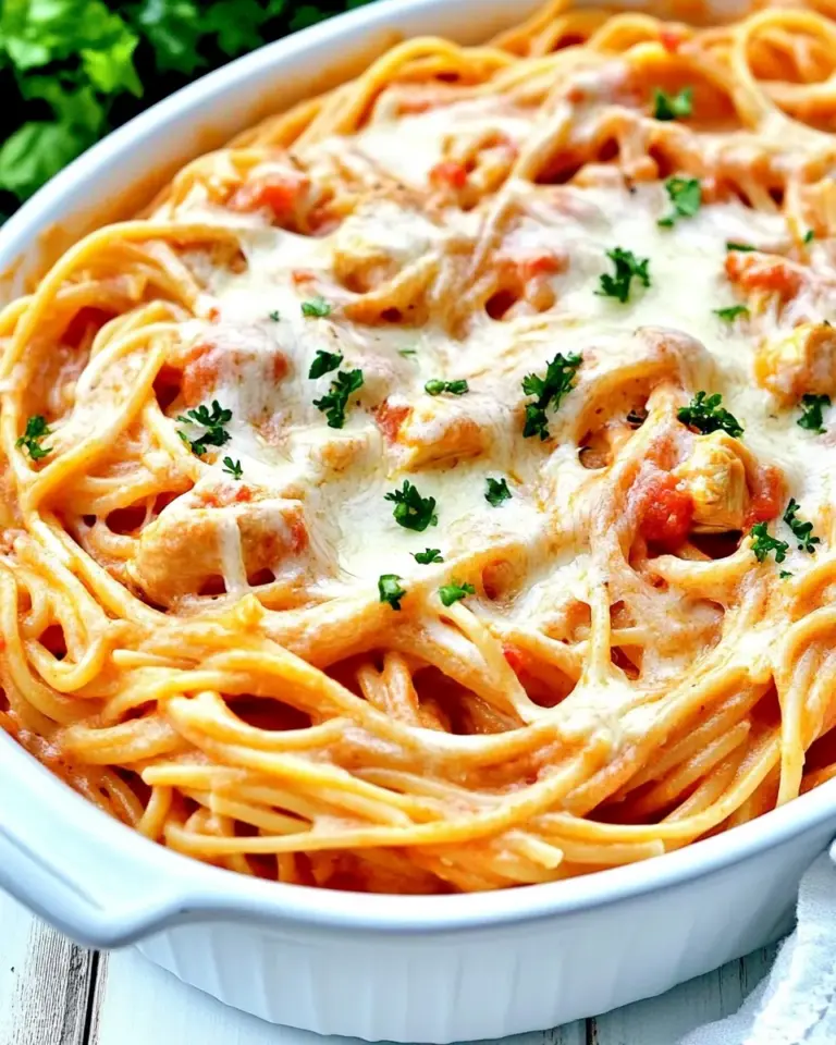 Homemade Chicken Spaghetti Recipe with Rotel Tomatoes photo
