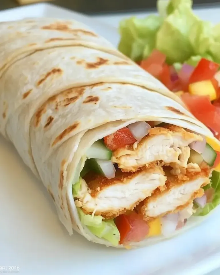 Homemade Chicken Tender Wraps photo