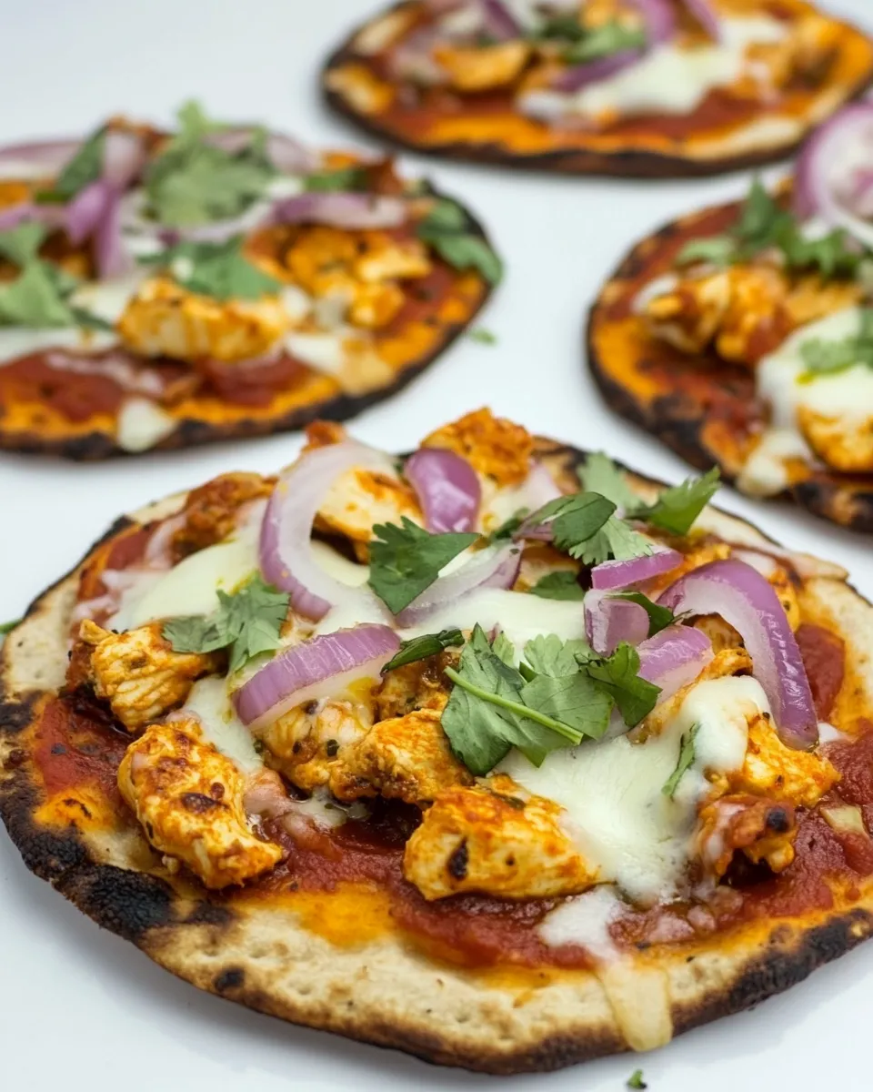 Homemade Chicken Tikka Pizzas image