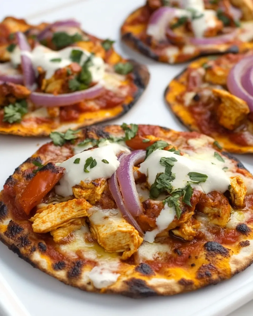Delicious Chicken Tikka Pizzas picture