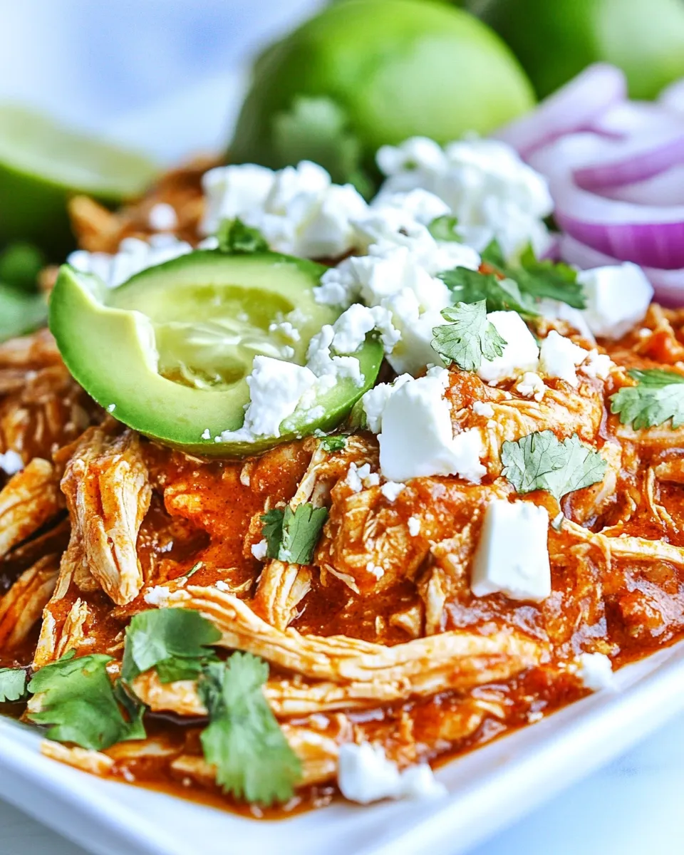 Delicious Chicken Tinga Recipe shot