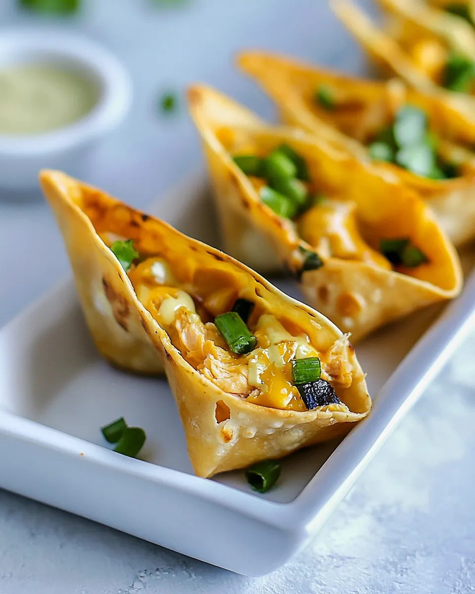 Classic Chicken Wonton Tacos image