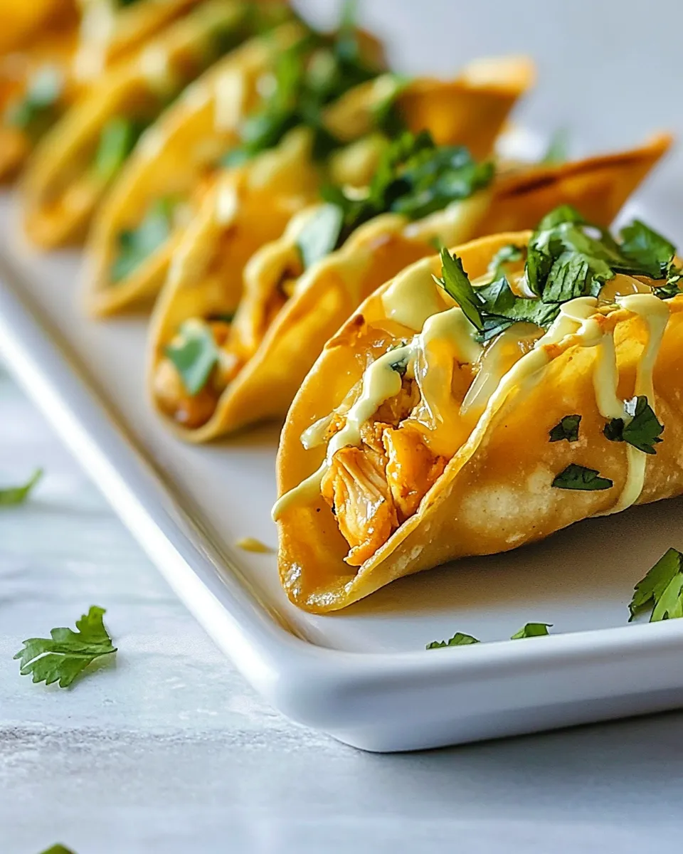 Easy Chicken Wonton Tacos picture