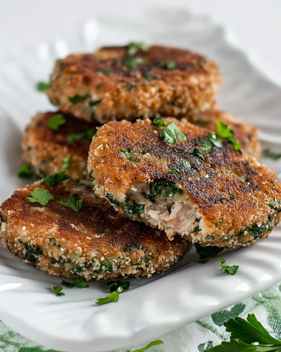 Delicious Chicken and Buckwheat Patties (Kotleti) shot