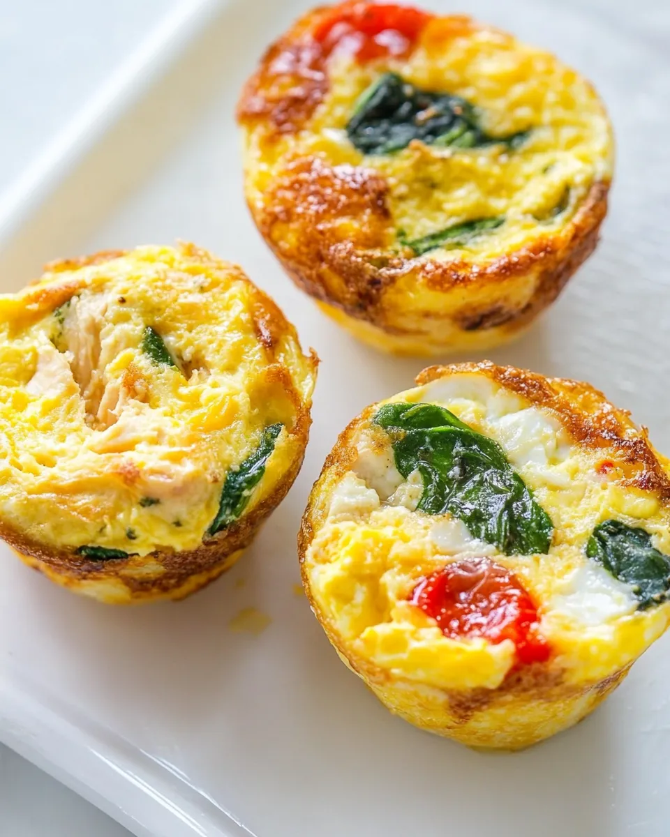 Classic Chicken and Spinach Egg Cups image