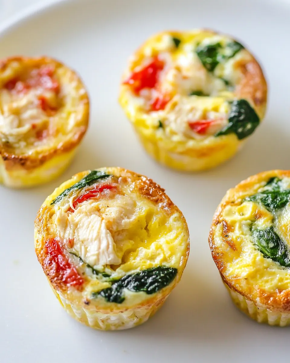 Easy Chicken and Spinach Egg Cups picture