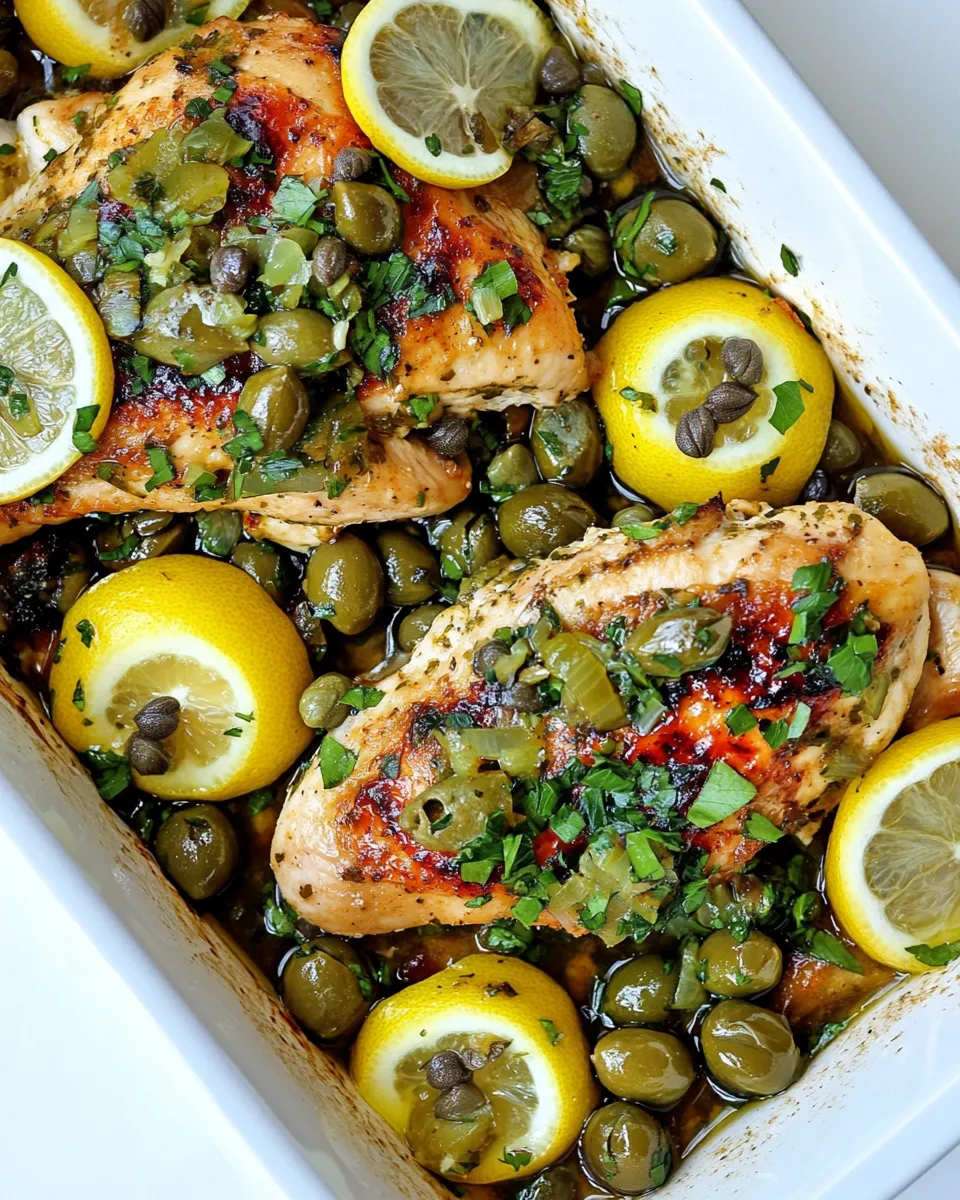 Delicious Chicken with Lemon, Green Olives, and Capers picture