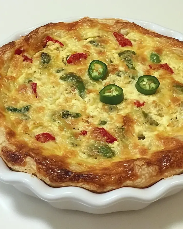 Homemade Chile Relleno Quiche photo