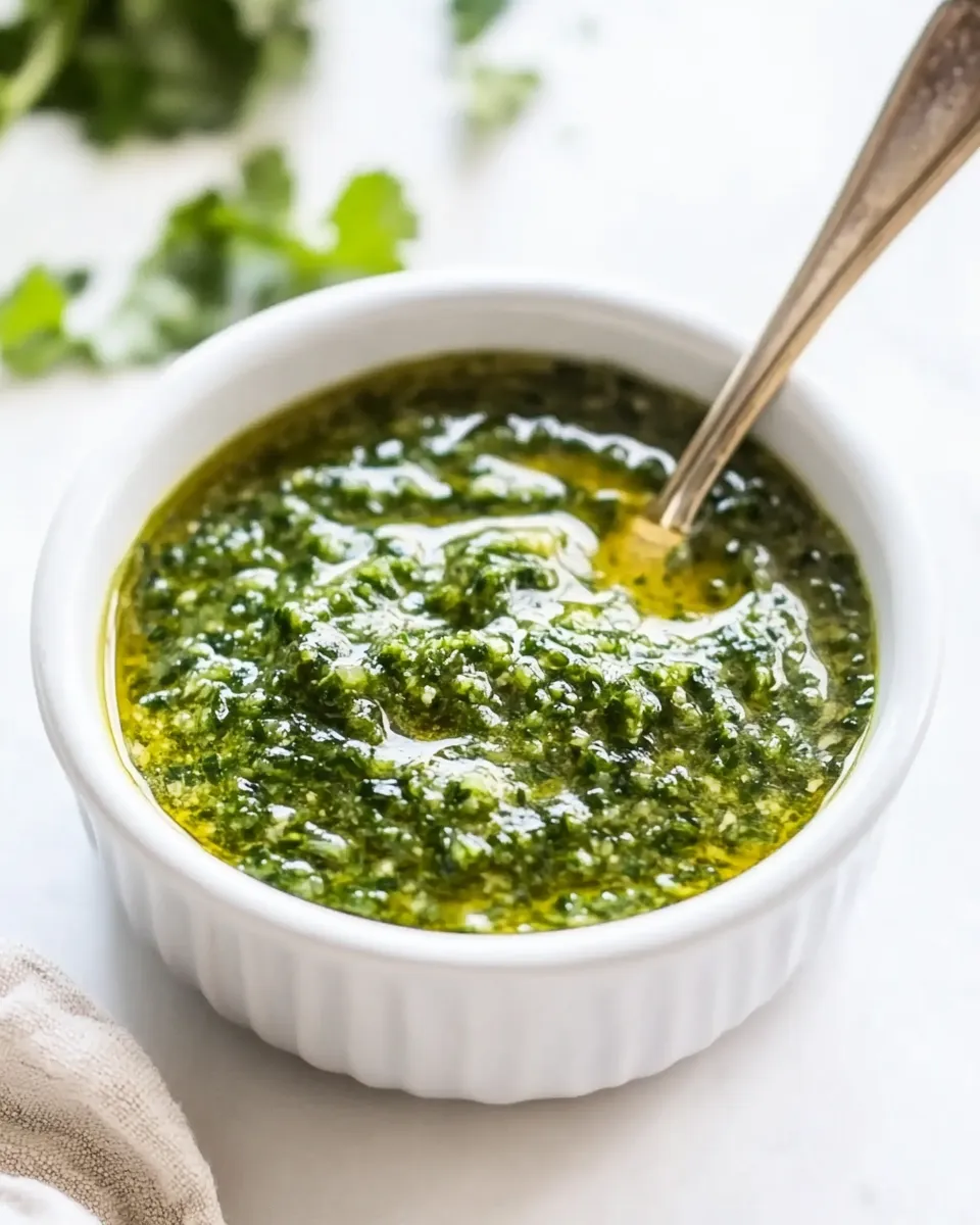 Delicious Chimichurri Sauce Recipe shot