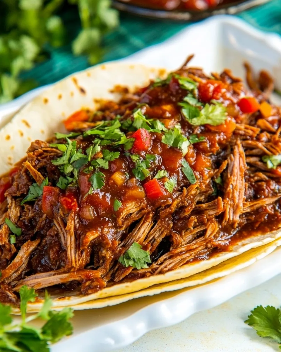 Delicious Chipotle Beef for Tacos shot